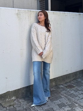 「Ungrid（アングリッド）のアイテム」を使った、瀬川百花さん（レディース・156cm）の夏コーディネート