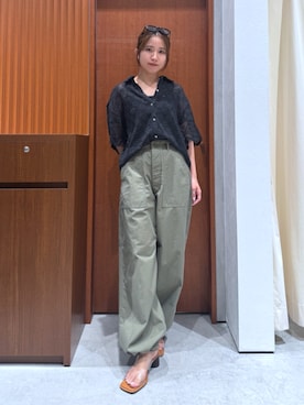 「Ungrid（アングリッド）のアイテム」を使った、瀬川百花さん（レディース・156cm）の夏コーディネート