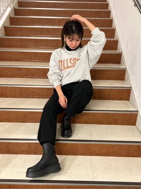 瀬川百花さん（レディース・156cm）の冬コーディネート