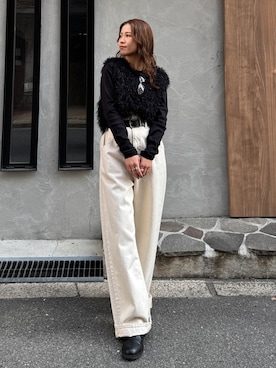 瀬川百花さん（レディース・156cm）の冬コーディネート