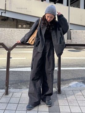 瀬川百花さん（レディース・156cm）の冬コーディネート