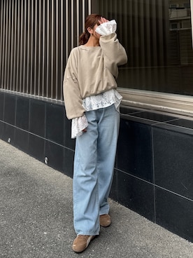 瀬川百花さん（レディース・156cm）の冬コーディネート