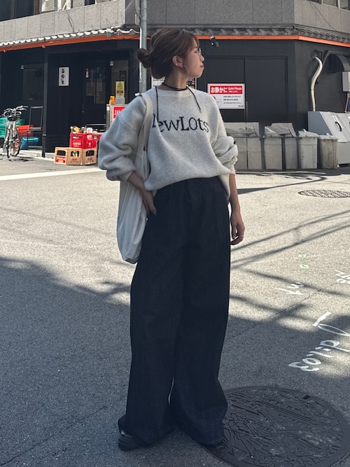 ハイウエストバギーデニム