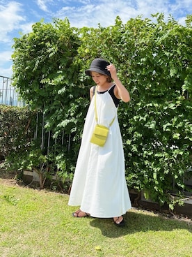 「綺麗めコーデ」｜「アイテム（帽子）」を使った、瀬川百花さん（レディース・156cm）の夏コーディネート