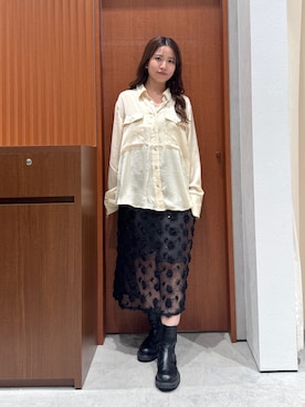 瀬川百花さん(レディース・156cm)の秋コーディネート