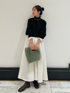 瀬川百花さん（レディース・156cm）の冬コーディネート