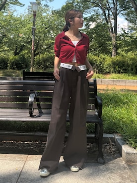 瀬川百花さん（レディース・156cm）の秋コーディネート