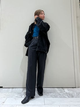 「綺麗めコーデ」｜「アイテム（ブルゾン）」を使った、瀬川百花さん（レディース・156cm）の夏コーディネート