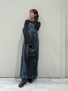 瀬川百花さん（レディース・156cm）の冬コーディネート