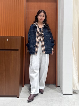 「Ungrid（アングリッド）のアイテム」を使った、瀬川百花さん（レディース・156cm）の秋コーディネート