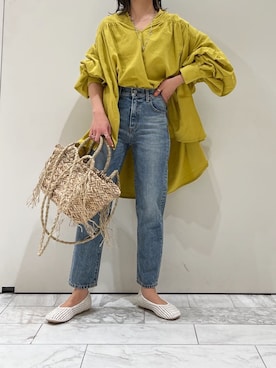 「綺麗めコーデ」｜「アイテム（その他シューズ）」を使った、瀬川百花さん（レディース・156cm）の春コーディネート