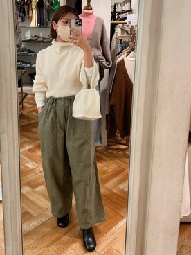 瀬川百花さん（レディース・156cm）の冬コーディネート