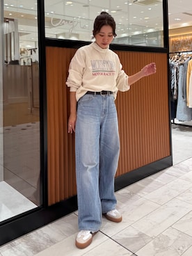 「Ungrid（アングリッド）のアイテム（ファッション雑貨）」を使った、瀬川百花さん（レディース・156cm）の冬コーディネート