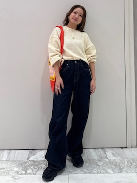 瀬川百花さん（レディース・156cm）の冬コーディネート