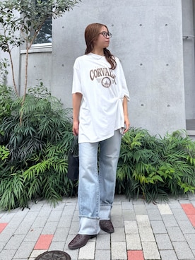 「Ungrid（アングリッド）のアイテム」を使った、瀬川百花さん（レディース・156cm）の夏コーディネート