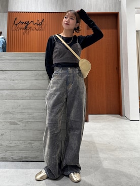 「Ungrid（アングリッド）のアイテム（アクセサリー）」を使った、瀬川百花さん（レディース・156cm）の夏コーディネート