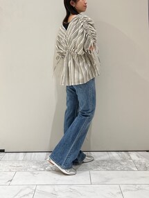 MINION【新品】Ungridホワイトグレーワンショルテレコタンクトップ Ungrid（アングリッド）の「ワンショルテレコタンクトップ（タンク