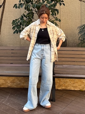 瀬川百花さん（レディース・156cm）の冬コーディネート