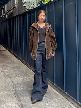 瀬川百花さん（レディース・156cm）の秋コーディネート