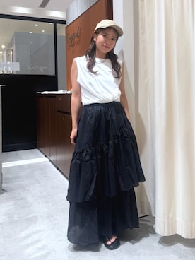 瀬川百花さん(レディース・156cm)の夏コーディネート