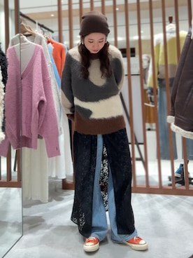 瀬川百花さん（レディース・156cm）の秋コーディネート