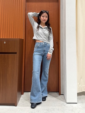 「Ungrid（アングリッド）のアイテム」を使った、瀬川百花さん（レディース・156cm）の秋コーディネート