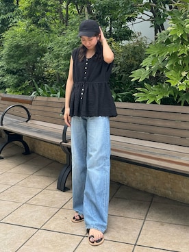 瀬川百花さん（レディース・156cm）の夏コーディネート