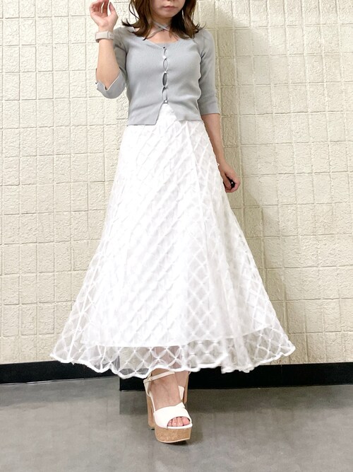 dazzlin - リブニットジャガードニット☆ティナ着用 dazzlin（ダズリン）の「ダブルカラーケーブルレイヤード