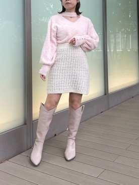 「アイテム（スカート）」を使った、tomomiさん（レディース・145cm）の秋コーディネート