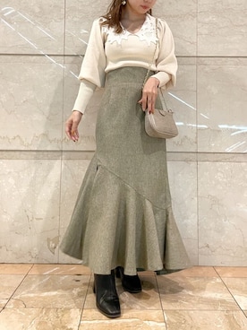 「レースカラー」｜tomomiさん（レディース・145cm）の秋コーディネート