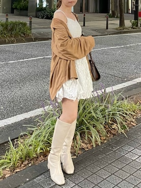 「アイテム（ワンピース/ドレス）」を使った、tomomiさん（レディース・145cm）の秋コーディネート