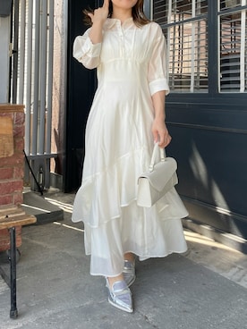 「dazzlin（ダズリン）のアイテム（ワンピース/ドレス）」を使った、tomomiさん（レディース・145cm）の夏コーディネート