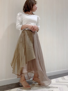 「アイテム（サンダル、その他）」を使った、tomomiさん（レディース・145cm）の春コーディネート