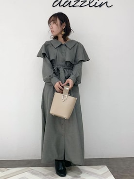 「ダズリン」｜「アイテム（その他アウター）」を使った、tomomiさん（レディース・145cm）の秋コーディネート
