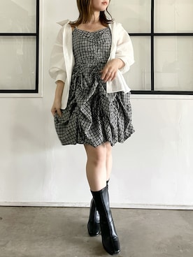 「dazzlin（ダズリン）のアイテム（ワンピース/ドレス）」を使った、tomomiさん（レディース・145cm）の夏コーディネート