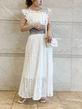 「消えそうな色コーデ」｜「アイテム（ワンピース/ドレス）」を使った、tomomiさん（レディース・145cm）の春コーディネート