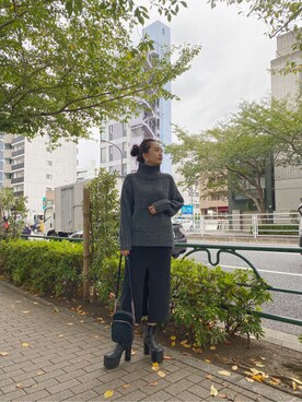 「#秋コーデ」｜「アイテム（ブーツ）」を使った、園部 涼子さん（レディース・162cm）の秋コーディネート