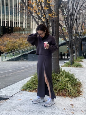 園部 涼子さん(レディース・162cm)の冬コーディネート