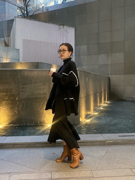 園部 涼子さん（レディース・162cm）の冬コーディネート