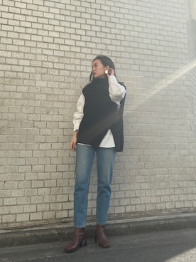 園部 涼子さん（レディース・162cm）の冬コーディネート