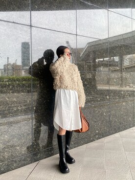 「Autumn」｜園部 涼子さん（レディース・162cm）の冬コーディネート