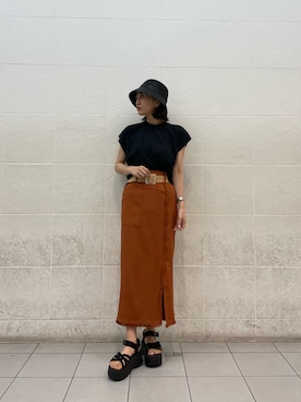 園部 涼子さん（レディース・162cm）の夏コーディネート