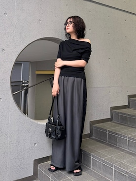 「メガネ女子」｜ryokoさん（レディース・162cm）の秋コーディネート