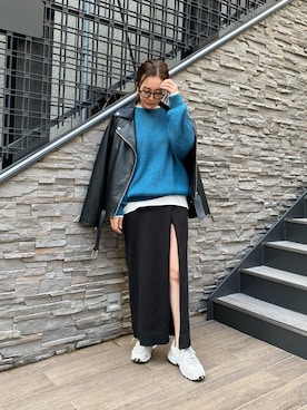 園部 涼子さん（レディース・162cm）の冬コーディネート