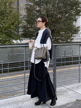 「Autumn」｜園部 涼子さん（レディース・162cm）の秋コーディネート