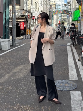 「MURUA（ムルーア）のアイテム（ジャケット/アウター）」を使った、ryokoさん（レディース・162cm）の春コーディネート