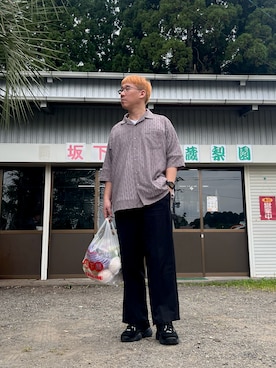 「COLONY 2139（コロニートゥーワンスリーナイン）のアイテム（パンツ）」を使った、wakadaishoさん（メンズ・180cm）の秋コーディネート