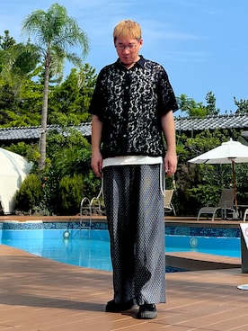 「アイテム（スラックス）」を使った、wakadaishoさん（メンズ・180cm）の秋コーディネート