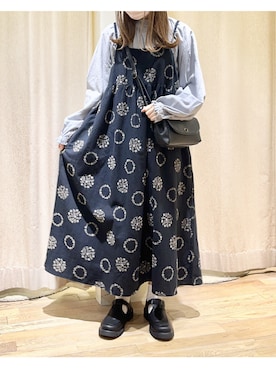 「ナチュラルスタイル」｜「アイテム（その他シューズ）」を使った、ⓐさん（レディース・153cm）の秋コーディネート