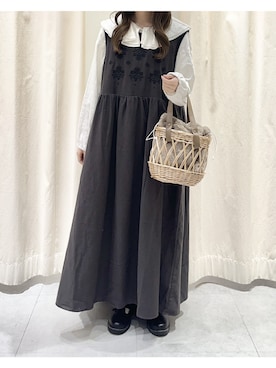 「Samansa Mos2（サマンサ モスモス）のアイテム」を使った、ⓐさん（レディース・153cm）の秋コーディネート